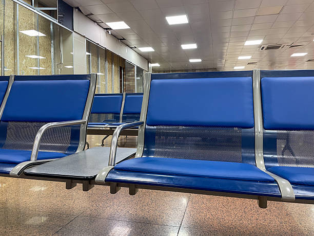 istock Modern Blue Airport Seating Design 2224421730