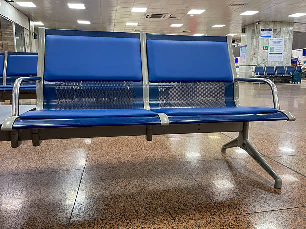 istock Blue Airport Seating Design 2224421732