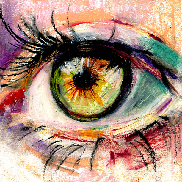 istock Eye of a woman with make up painting 2224426250