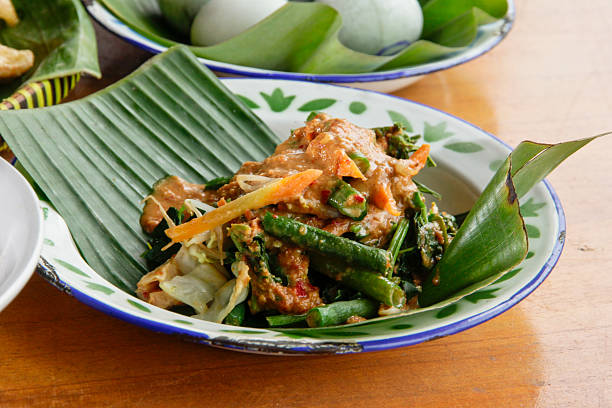 istock Indonesian vegetable salad with peanut sauce or pecel 2224426335