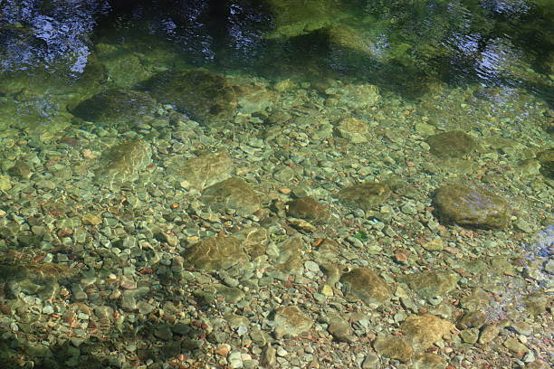 istock Clear river water flowing over a bed of stones 2224428607