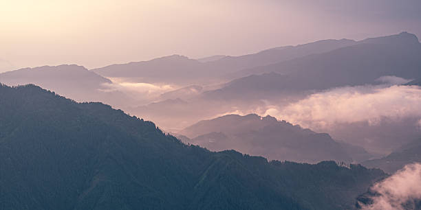 istock Misty mountain range of Wawu 2224430207