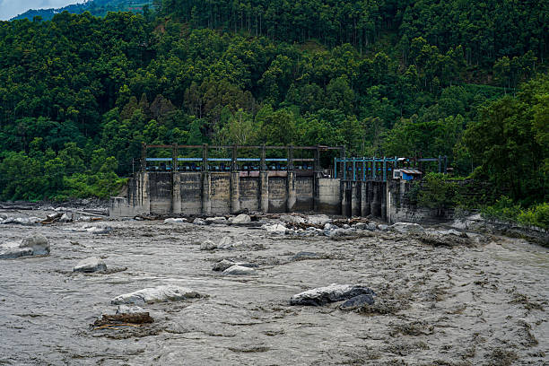 the devastation from the Rasuwagadhi flood in Nepal