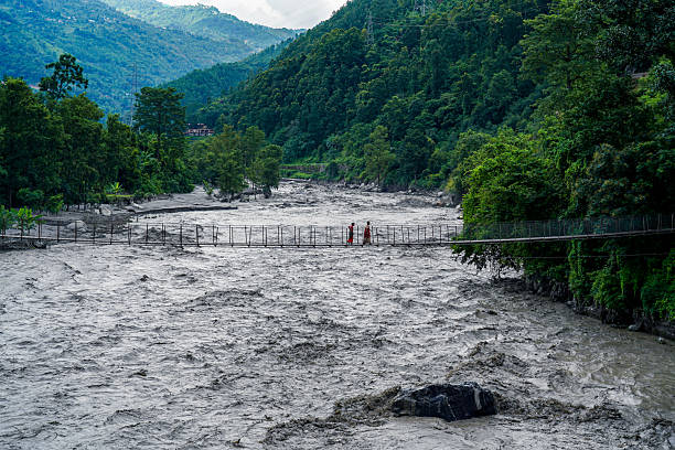 istock the devastation from the Rasuwagadhi flood in Nepal 2224432688