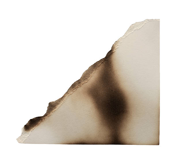istock Brown And Beige Burnt Textured Paper Piece 2224447532