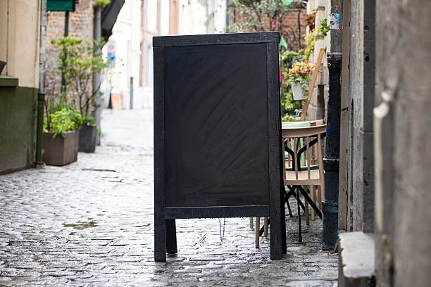 Sign template left blank for your own marketing message