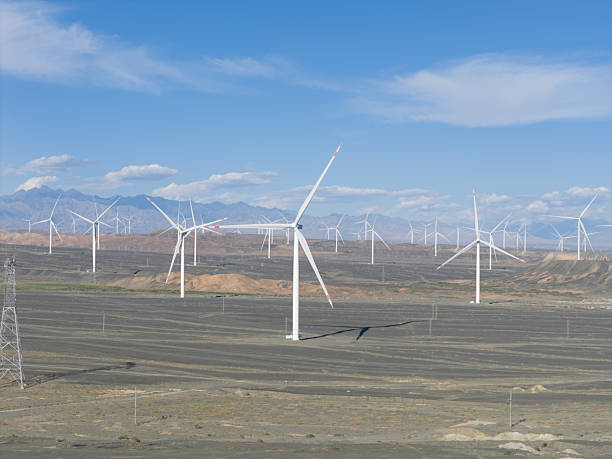 istock Wind farm in the desert 2224462738