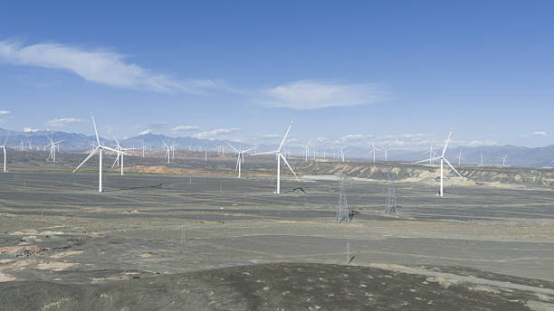 istock Wind farm in the desert 2224463526