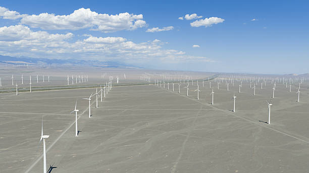 istock Wind farm in the desert 2224463527