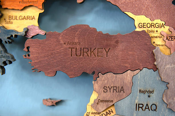 istock Map of turkey area 2224470782