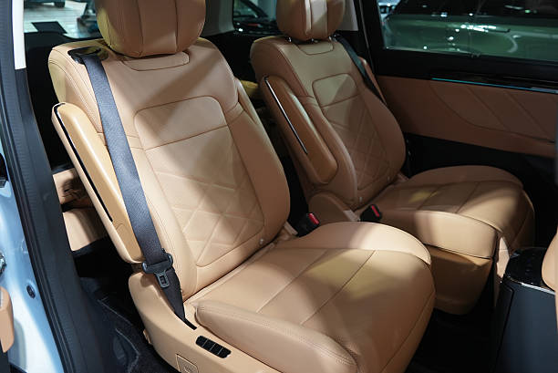 istock Leather seats in the back of a small car 2224474067