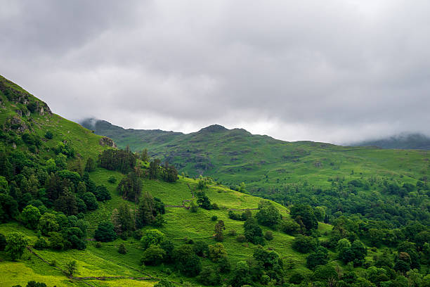 istock Low rain clouds drift over a range of fells at Rydal Water 2 2224476577
