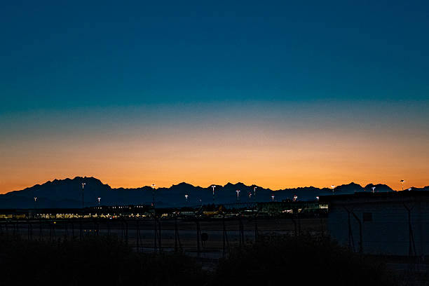 istock Malpensa Airport by night 2224476963