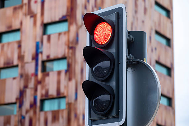 Traffic lights in Lille, France