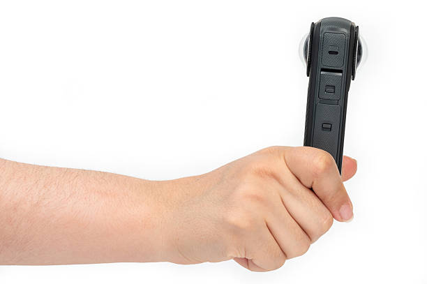 istock Close up of 360 camera in hand 2224494027