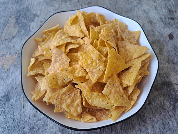 istock Tasty Tortilla Nachos Chips On A Plate. Snack Menu. 2224497778