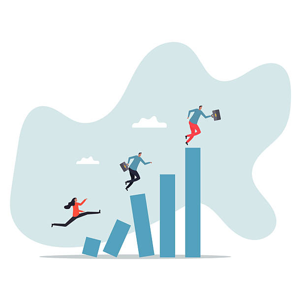 istock Taking initiative to win business competition, determination or entrepreneurship to overcome difficulty and success,people concept. 2224500700