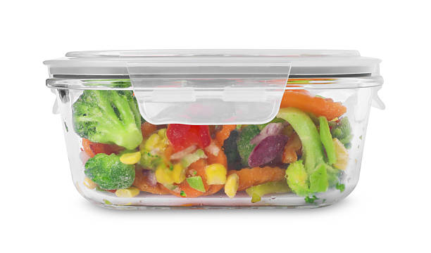 istock Mix of frozen vegetables in container isolated on white 2224512860