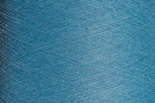 istock Texture of blue threads. Spool of colored blue threads. Cotton threads for knitting. Textile background. 2224514399