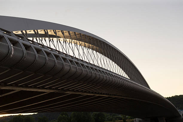 istock The Stunning Modern Architectural Bridge Design Against a Sunset Backdrop 2224517435