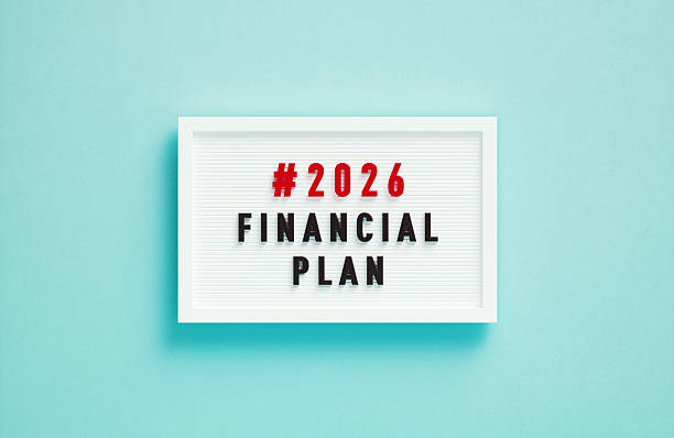 istock 2026 Budget Plan Written White Lightbox On Blue Background - 2026 Budget Plan Concept 2224522693