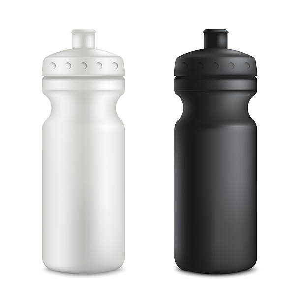 istock Mockup set of two plastic blank sport bottles realistic style 2224530387