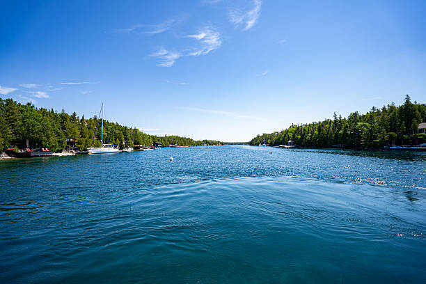 View of Big Tub Harbour in Tobermory.