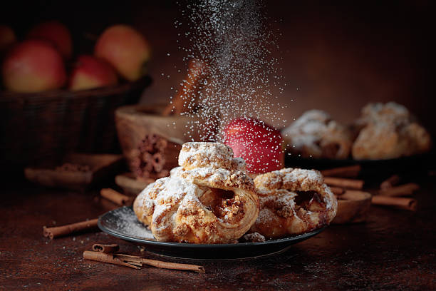 istock Homemade mini apple strudels with apples and cinnamon. 2224535513