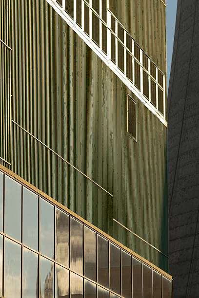 istock A commercial building with many windows and a side staircase 2224540823