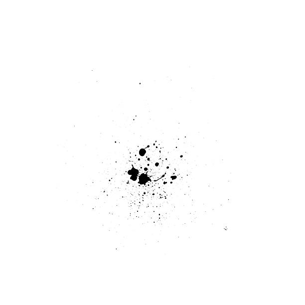 istock black ink paint splatter on white background 2224544192