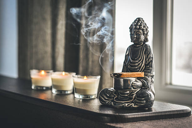 istock Candlestick in the shape of a buddha 2224558388