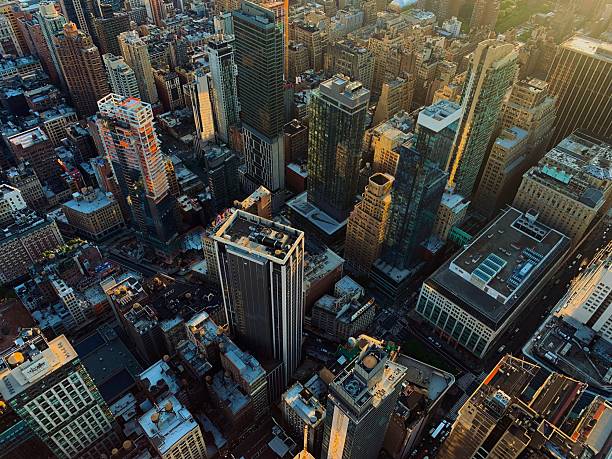istock Top-Down Aerial View from Empire State Building Overlooking Manhattan 2224565108