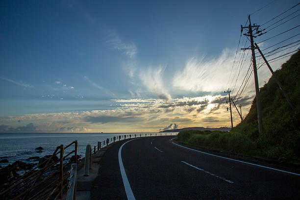 A summer morning scene on Amami Oshima Island.