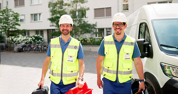 istock Skilled Workers On Duty: HVAC Electrician And Plumber 2224573409