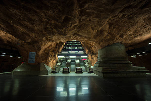 istock Underground Station with Cave-like Architecture 2224581958
