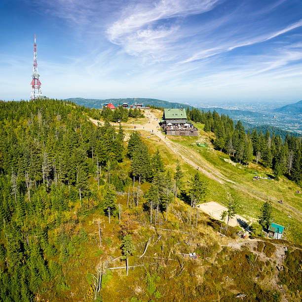 Holidays in Poland - the Skrzyczne mountain range is located in the Silesian Voivodeship, close to the town of Szczyrk. It is the highest mountain of the Silesian Beskids