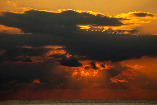 The sea at dawn in a summer on Amami Oshima.