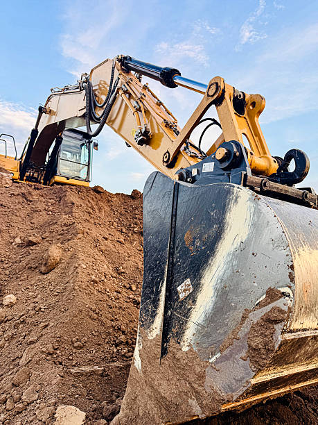 istock Excavator Bucket on Dirt Pile 2224591936