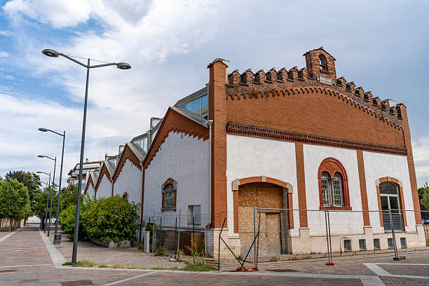 istock external structure used as a warehouse under renovation with English-style architecture 2224601008