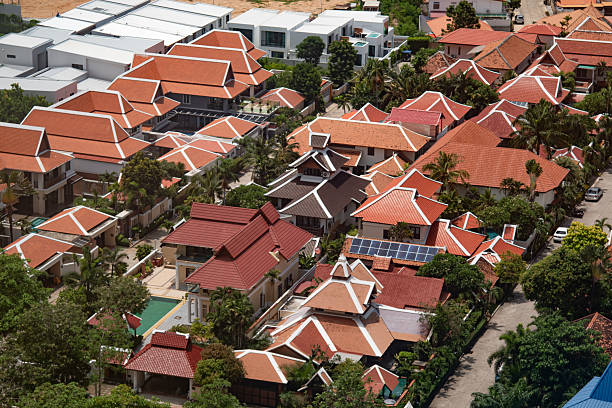 View from high flat condo in the middle of Pattaya