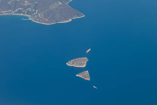 istock Islands of Greece, view from airplane 2224607182