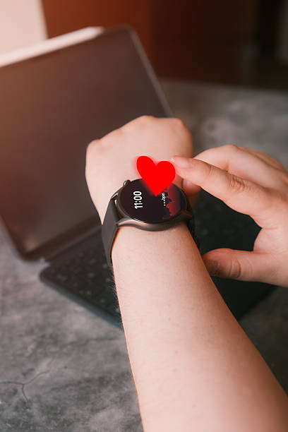 istock Healthcare and technology concept. Application track health. 2224608714