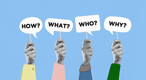 istock Collage of hands raised up Ask questions 2224609880