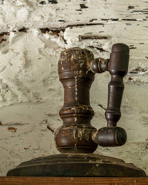istock An old wooden candle holder 2224611956