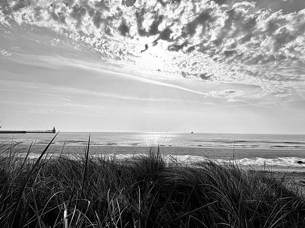 istock Cloudscape over marram grass and beach at Blyth in Northumberland 2224616207