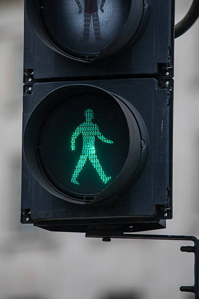 istock Green Man Light at a Pedestrian Crossing 2224624301