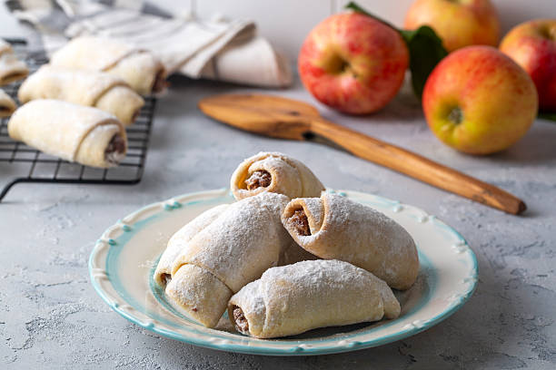 istock Turkish recipe: mini apple pie, cookies. Turkish name; elmali kurabiye 2224624714