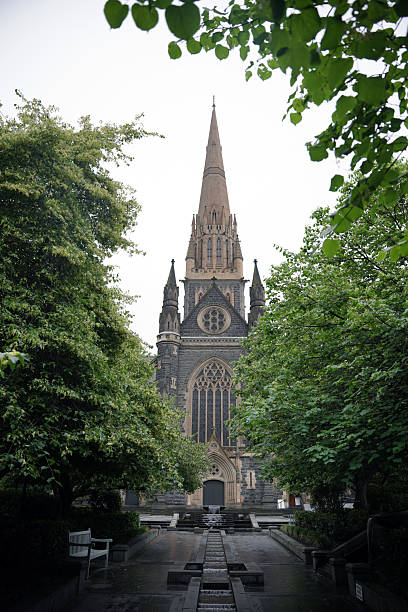 istock Melbourne, Australia - December 10, 2023: St. Patrick's Cathedral, a magnificent neo-Gothic cathedral that is an icon of religious architecture in Melbourne, Australia. 2224629962