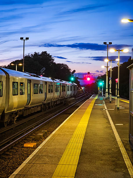 Intercity train at Belfast Central railway station - Northern Ireland