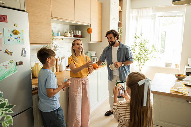 istock Parents preparing breakfast for kids 2224635409